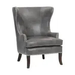 Sunpan Royalton Lounge Chair Overcast Grey 106376 godridge