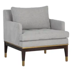 Sunpan Beckette Lounge Chair Belfast Heather Grey 107001 niagara