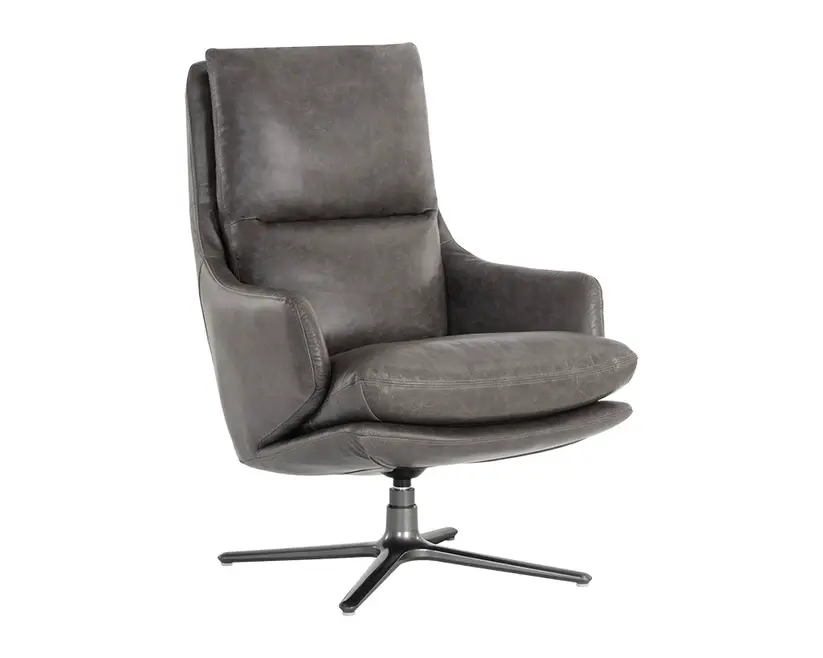 Sunpan Cardona Swivel Lounge Chair - Gunmetal 107084 trenton