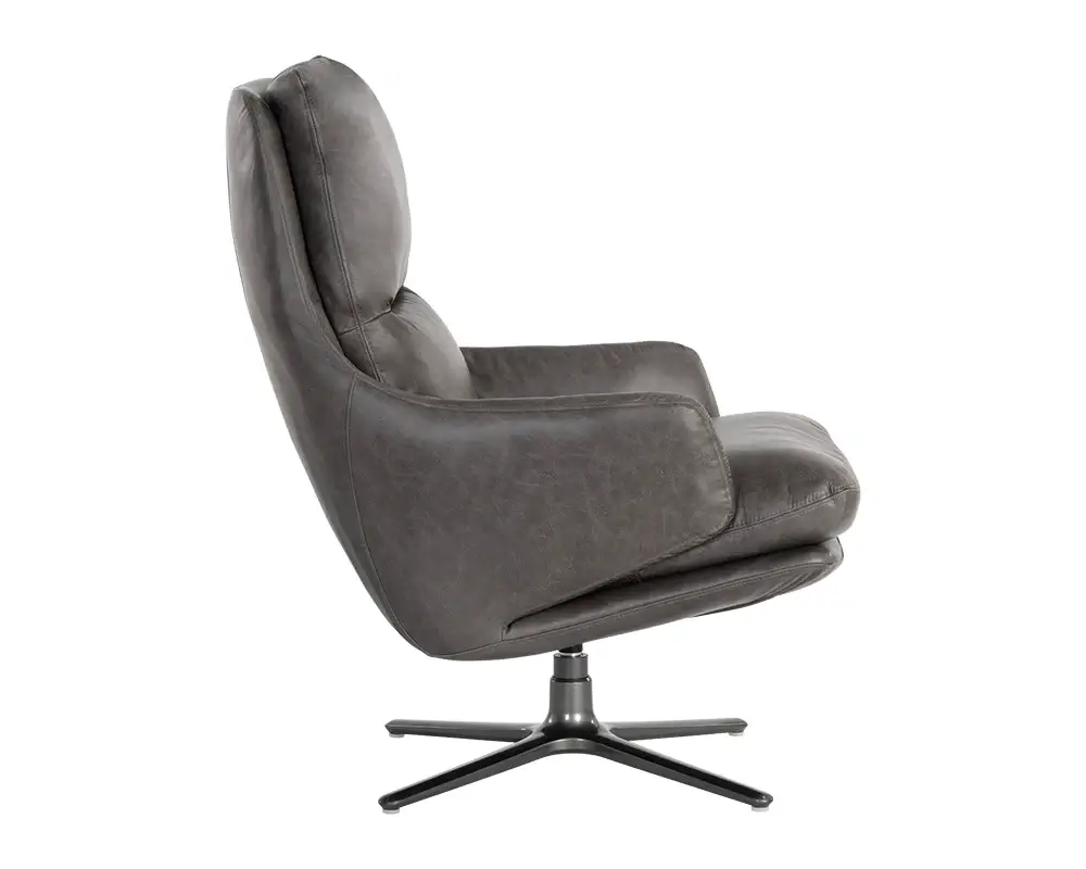 Sunpan Cardona Swivel Lounge Chair - Gunmetal 107084 trenton