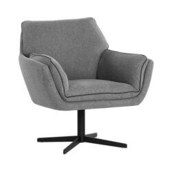 Sunpan Florelle Swivel Lounge Chair Koala Grey 107440 quebec city