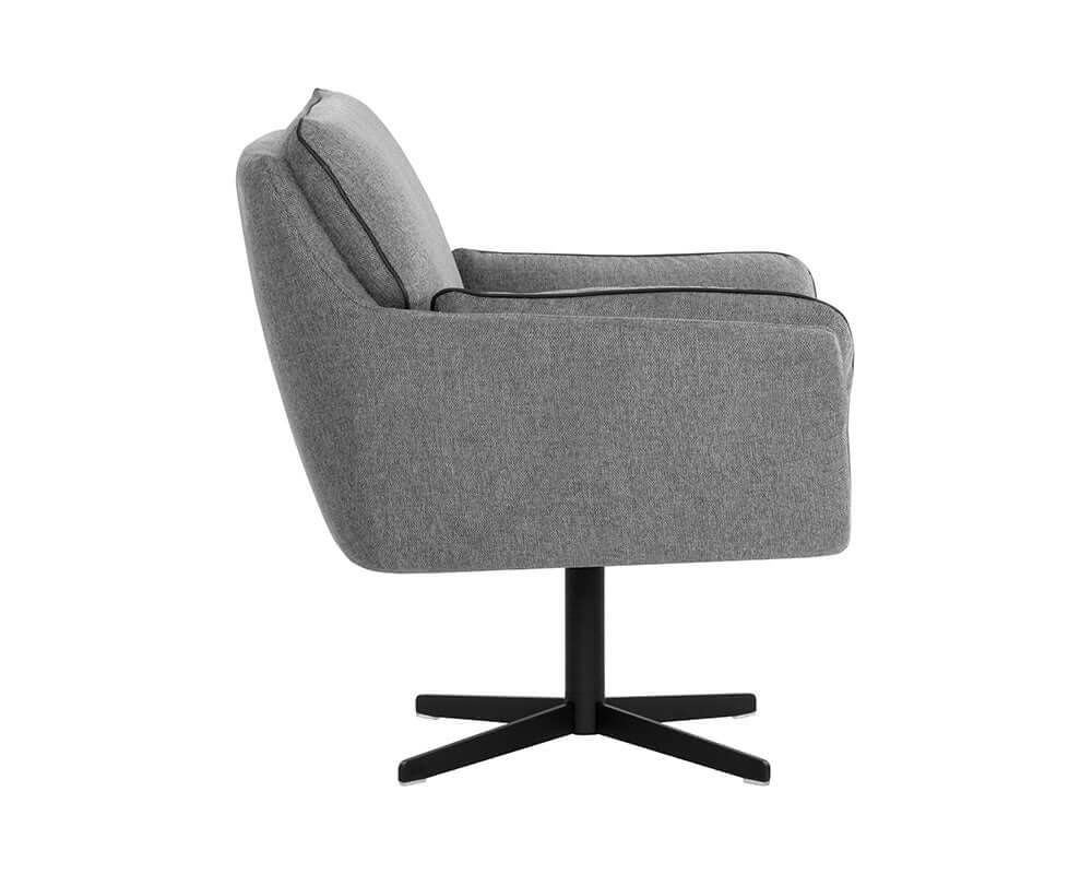Sunpan Florelle Swivel Lounge Chair Koala Grey 107440 quebec city