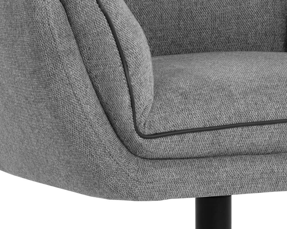 Sunpan Florelle Swivel Lounge Chair Koala Grey 107440 quebec city