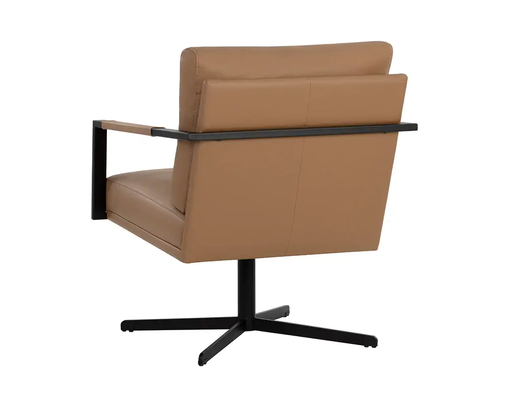 Sunpan Randy Swivel Lounge Chair Linea Wood 107693 toronto