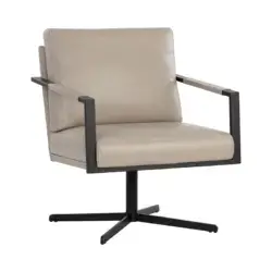 Sunpan Randy Swivel Lounge Chair Alpine Beige 107694 mississauga