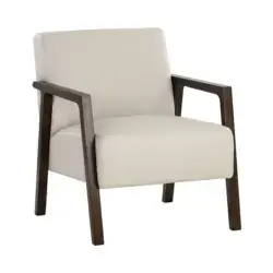 Sunpan Neymar Lounge Chair Linea Light Grey 107703 newmarket