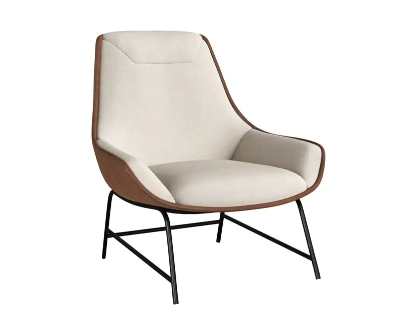 Sunpan Lucier Lounge Chair Belfast Oatmeal 111904 mississauga
