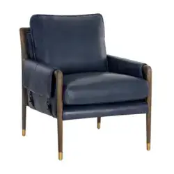 Sunpan Mauti Lounge Chair - Dark Brown Cortina Ink 107793 kingston