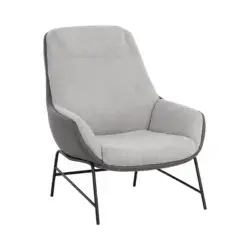 Sunpan Lucier Lounge Chair Heather Grey 111970 orilla