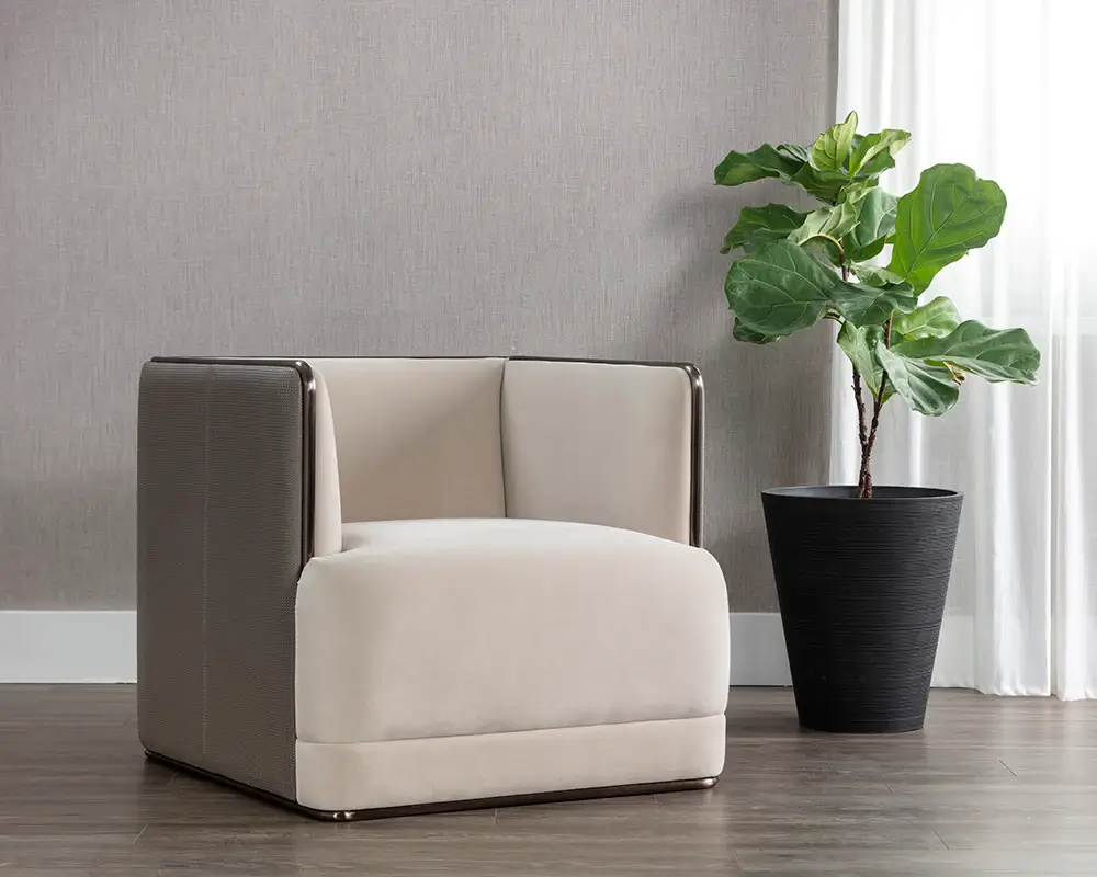 Sunpan Sierra Armchair Taupe 108049 nobleton