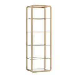 SUNPAN Ambretta Bookcase - Small Gold 108085 edmonton