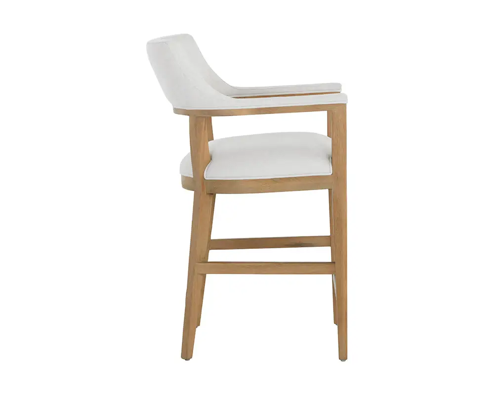 Sunpan Brylea Counter Stool - Natural Heather Ivory Tweed 108203 erin mills