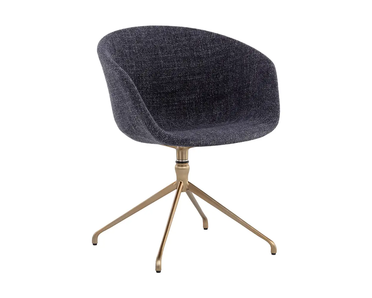Sunpan Dina Swivel Dining Armchair Chacha Navy 109165 montreal