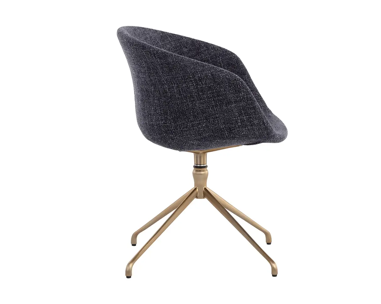 Sunpan Dina Swivel Dining Armchair Chacha Navy 109165 montreal