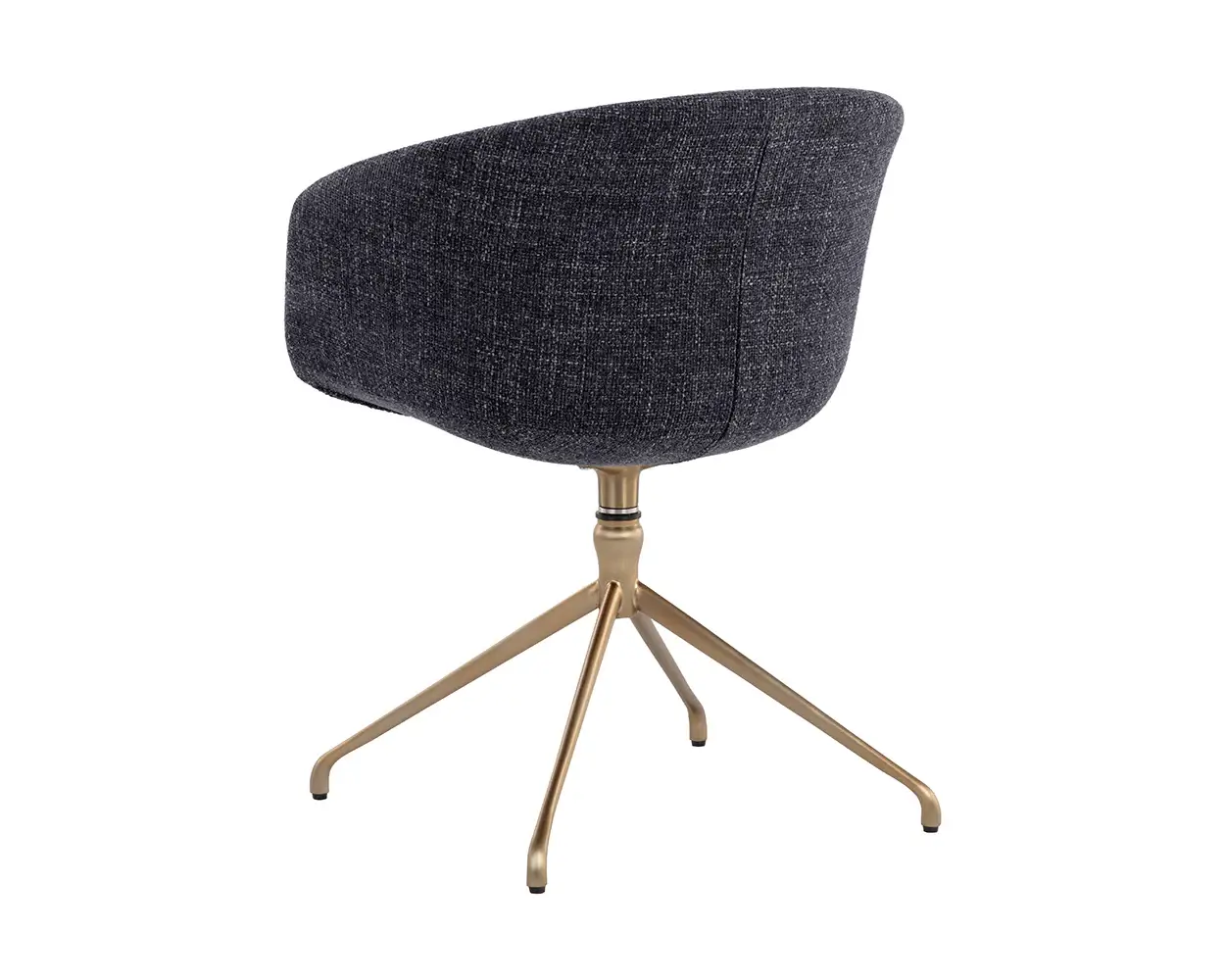 Sunpan Dina Swivel Dining Armchair Chacha Navy 109165 montreal