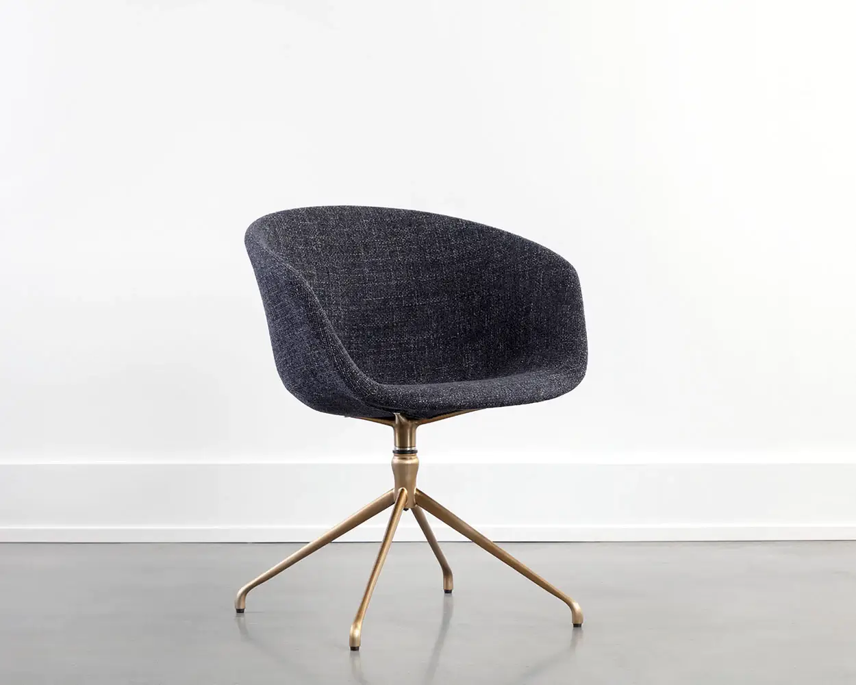 Sunpan Dina Swivel Dining Armchair Chacha Navy 109165 montreal