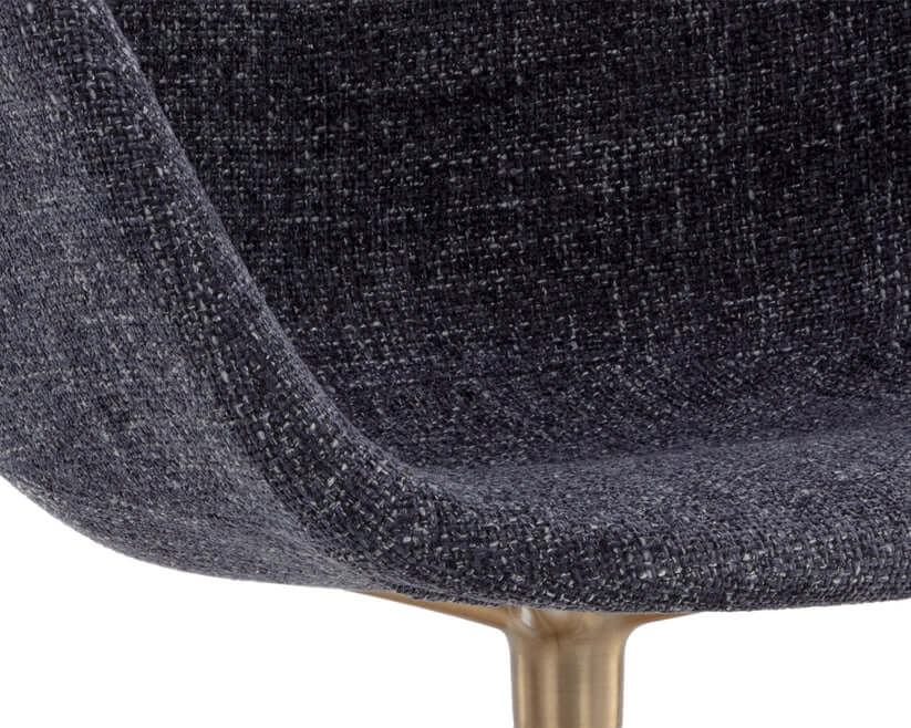 Sunpan Dina Swivel Dining Armchair Chacha Navy 109165 montreal