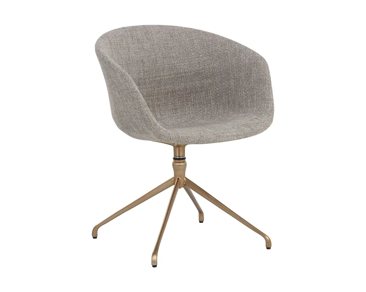 Sunpan Dina Swivel Dining Armchair Chacha Limestone 109166 laval