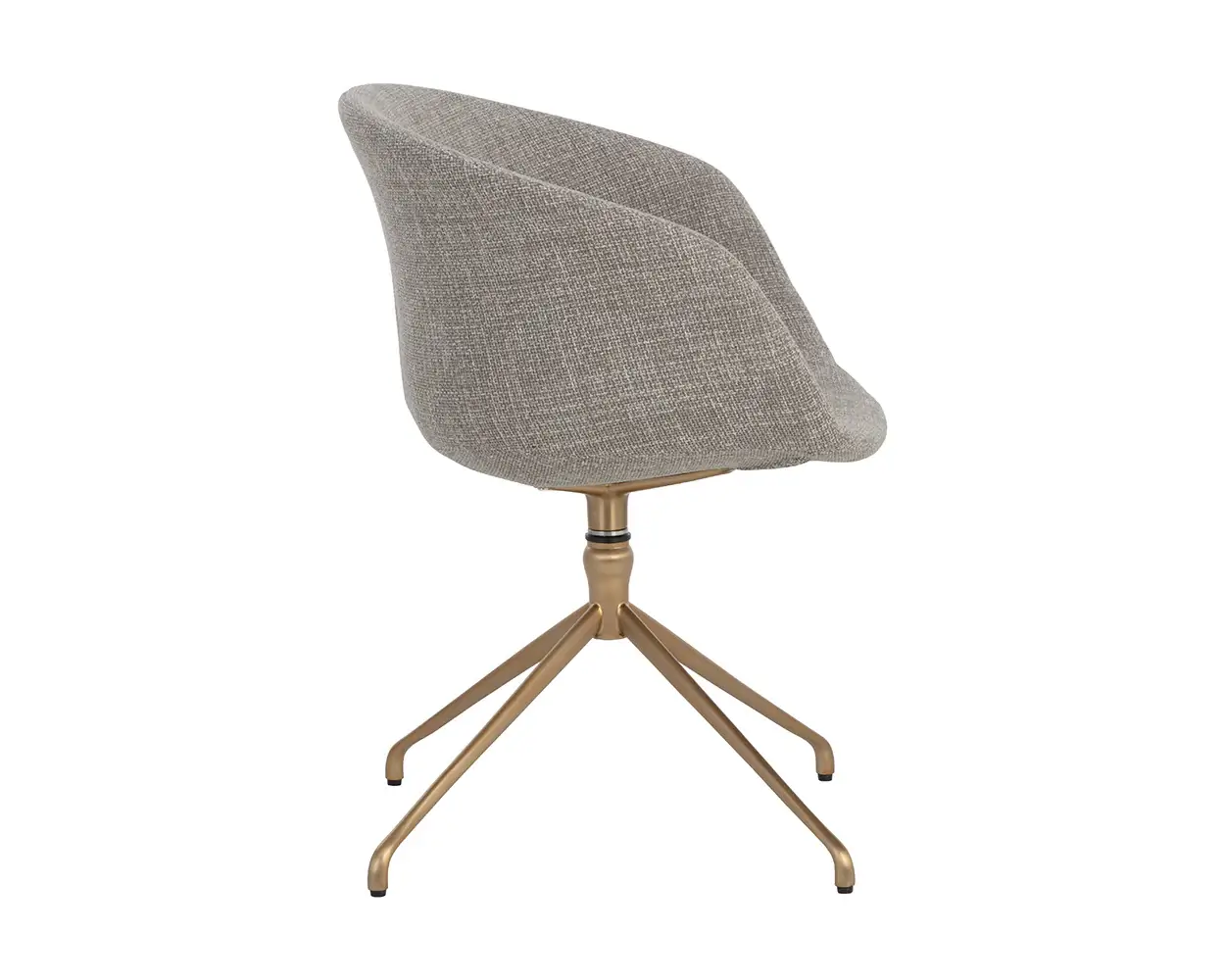 Sunpan Dina Swivel Dining Armchair Chacha Limestone 109166 laval