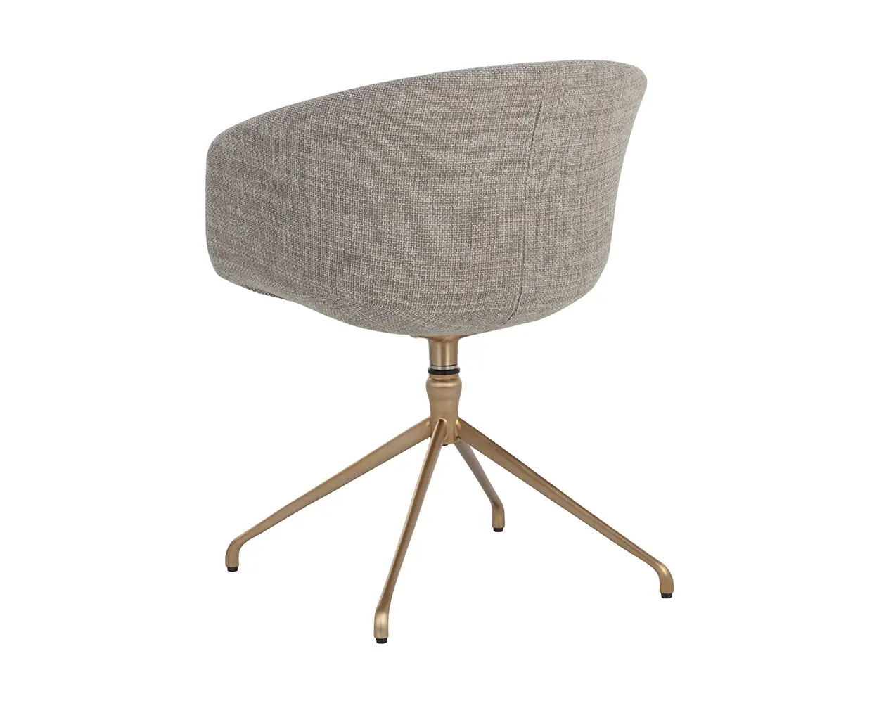 Sunpan Dina Swivel Dining Armchair Chacha Limestone 109166 laval