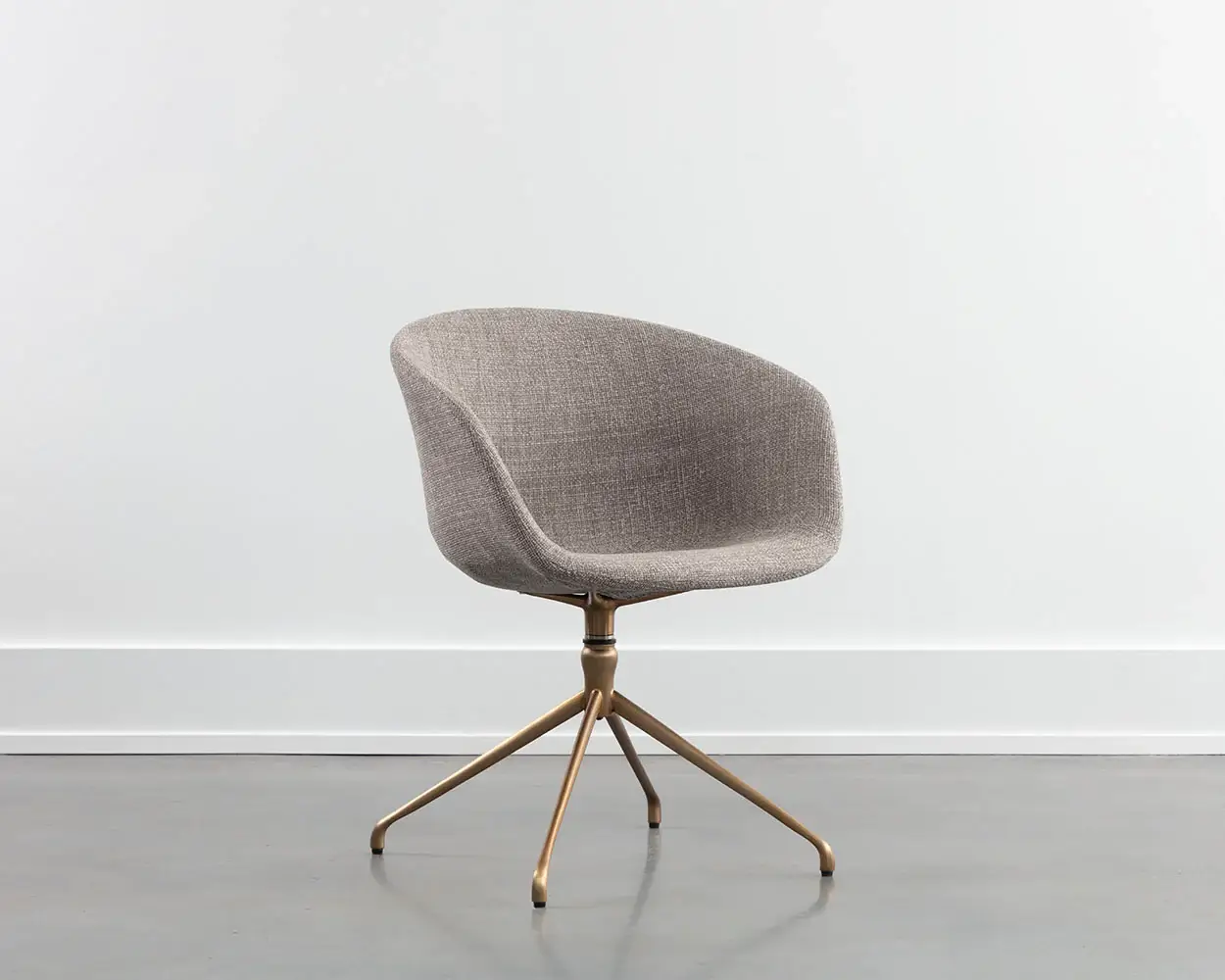Sunpan Dina Swivel Dining Armchair Chacha Limestone 109166 laval