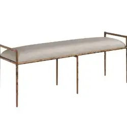 Sunpan Esai Bench Zenith Taupe Grey 110136 godridge
