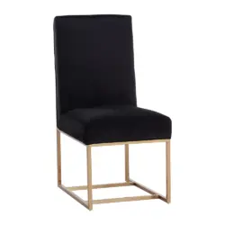 Sunpan Joyce Dining Chair Cube Black 110390 markham