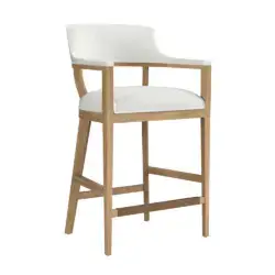 Sunpan Brylea Barstool - Natural Heather Ivory Tweed 110517 port elgin