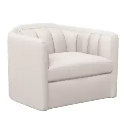 Sunpan Birrit Swivel Armchair Alaska Greige 110705 fredericton