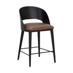 Sunpan Dezirae Counter Stool - Black 111043 barrie
