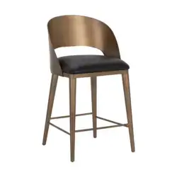Sunpan Dezirae Counter Stool - Antique Brass 111047 brampton