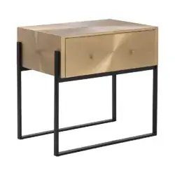 Sunpan Modena Nightstand - Large Antique Gold 111053 halifax