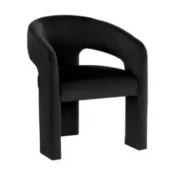 Sunpan Isidore Dining Chair Abbington Black 111096 woodbridge