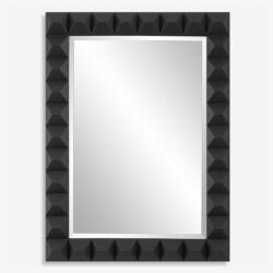 UTTERMOST STUDDED MIRROR BLACK 09941 caledon