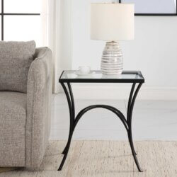 UTTERMOST ALAYNA END TABLE BLACK 22911 niagara