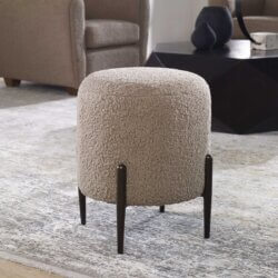 UTTERMOST ARLES OTTOMAN LATTE 23744 newmaket