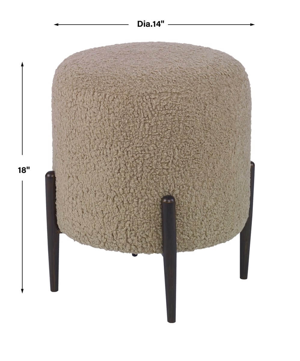 UTTERMOST ARLES OTTOMAN LATTE 23744 newmaket