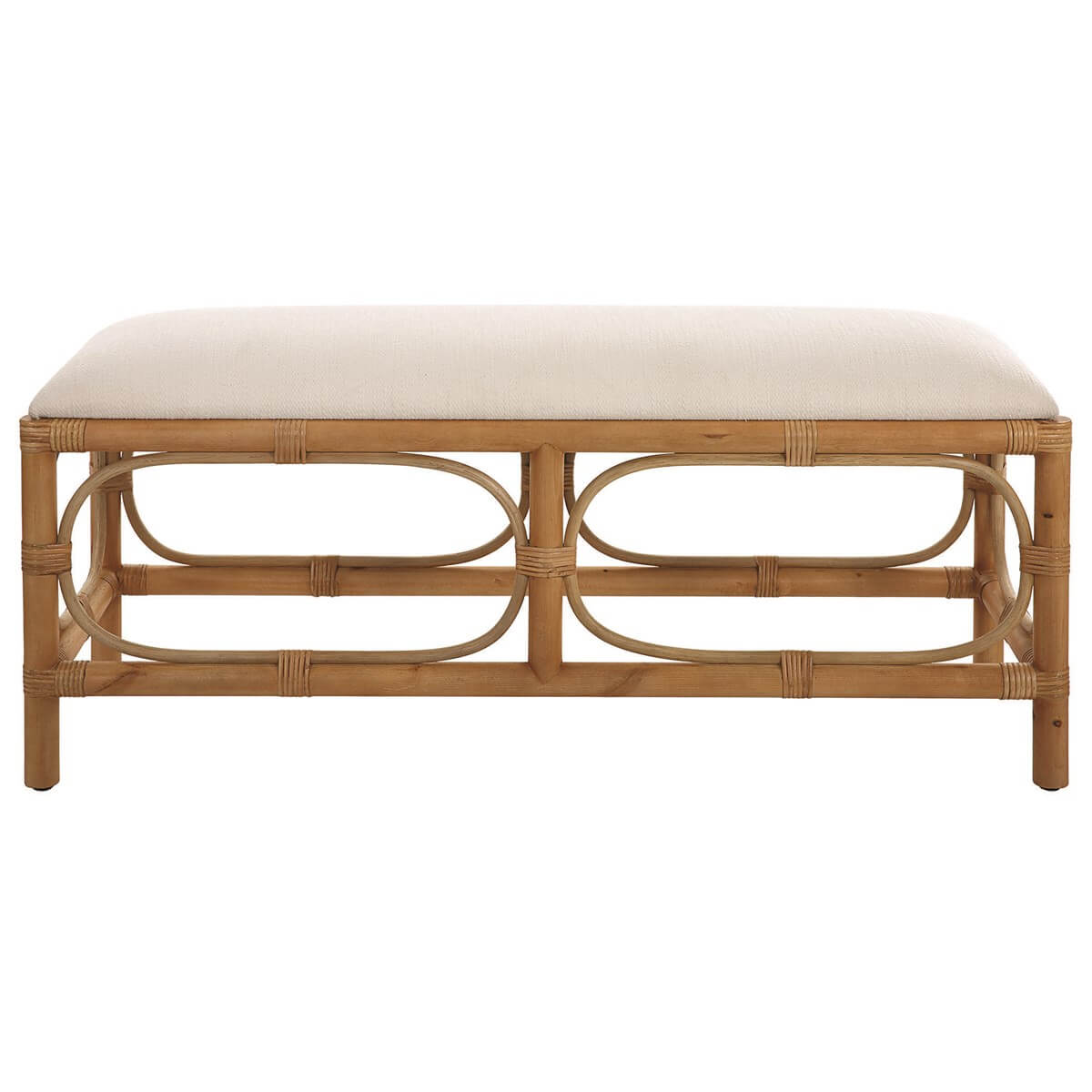 UTTERMOST LAGUNA BENCH WHITE 23755 nobleton