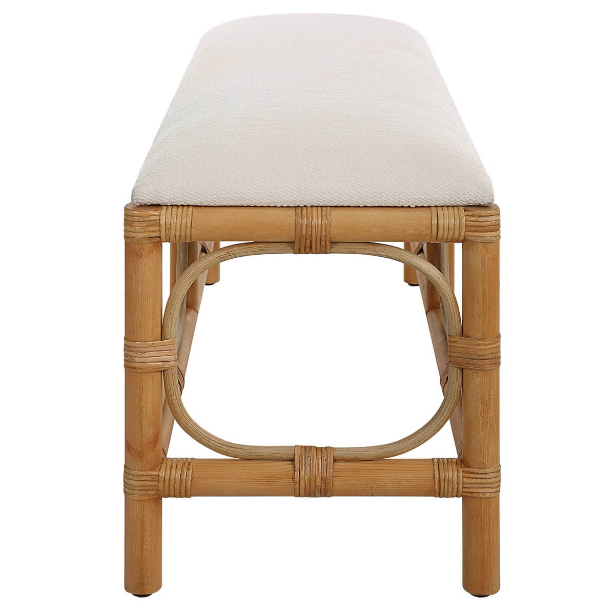 UTTERMOST LAGUNA BENCH WHITE 23755 nobleton