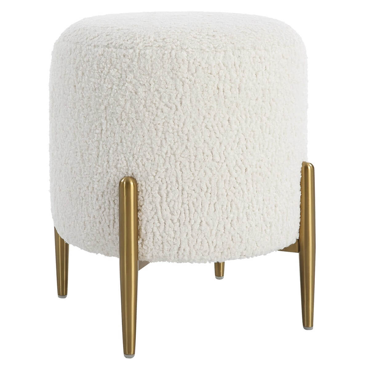 UTTERMOST ARLES OTTOMAN BRASS 23821 huntsville