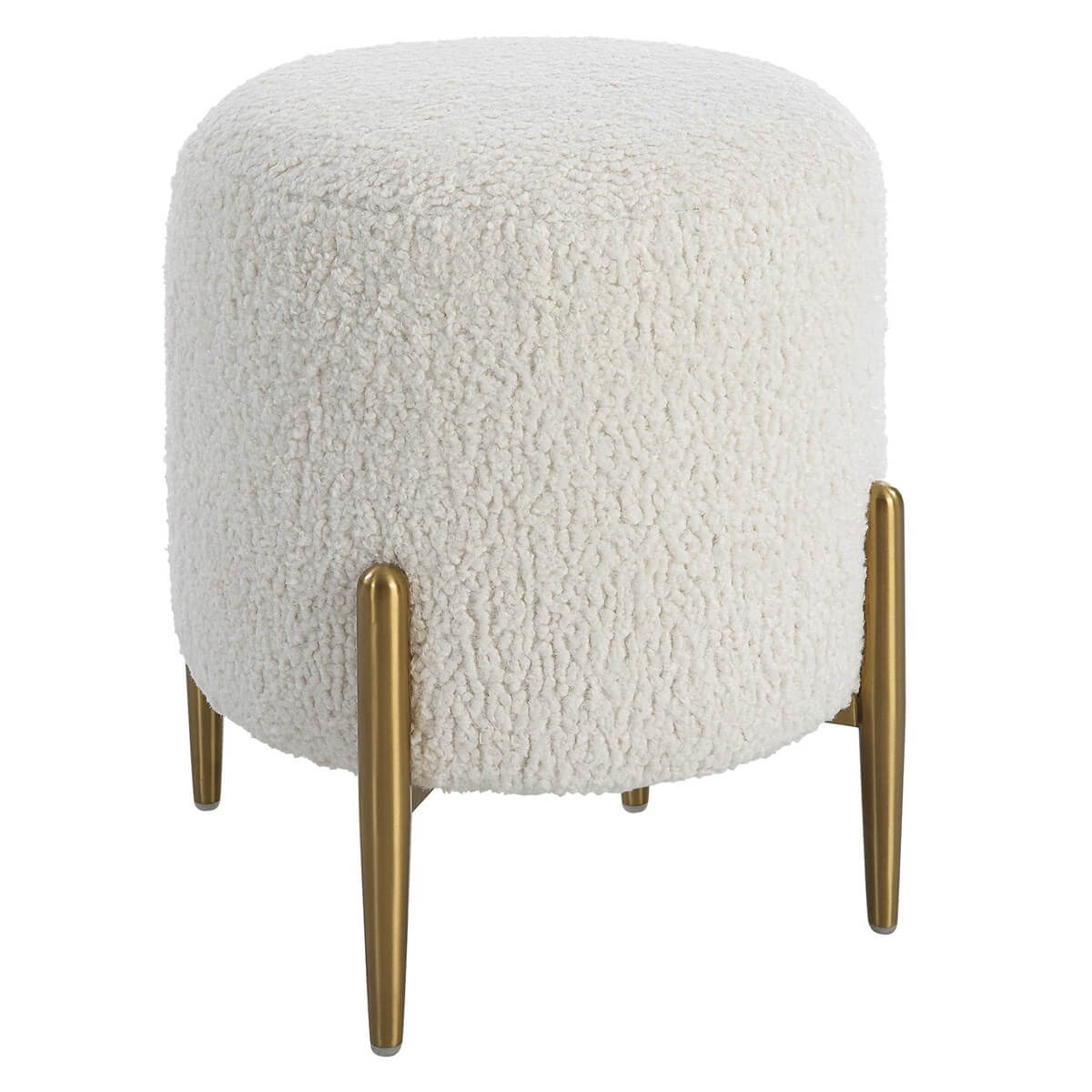 UTTERMOST ARLES OTTOMAN BRASS 23821 huntsville