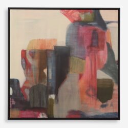 UTTERMOST GERANIUM AND GINGER FRAMED CANVAS 32308 king city