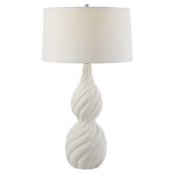 UTTERMOST TWISTED SWIRL TABLE LAMP 30240 caledon