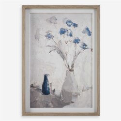 UTTERMOST BLUE FLOWERS IN VASE FRAMED PRINT 32287 montreal