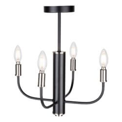 ARTCRAFT AVALON 4 LIGHT CHANDELIER AC10624BN erin mills