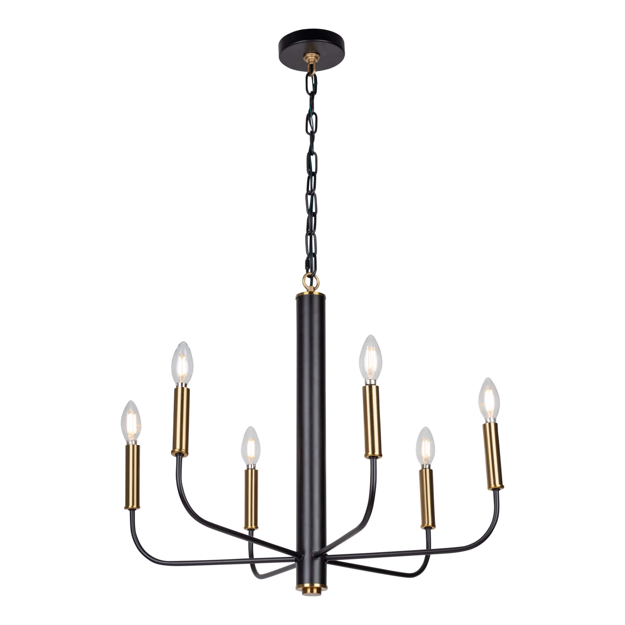 ARTCRAFT AVALON 6 LIGHT CHANDELIER AC10626VB trenton