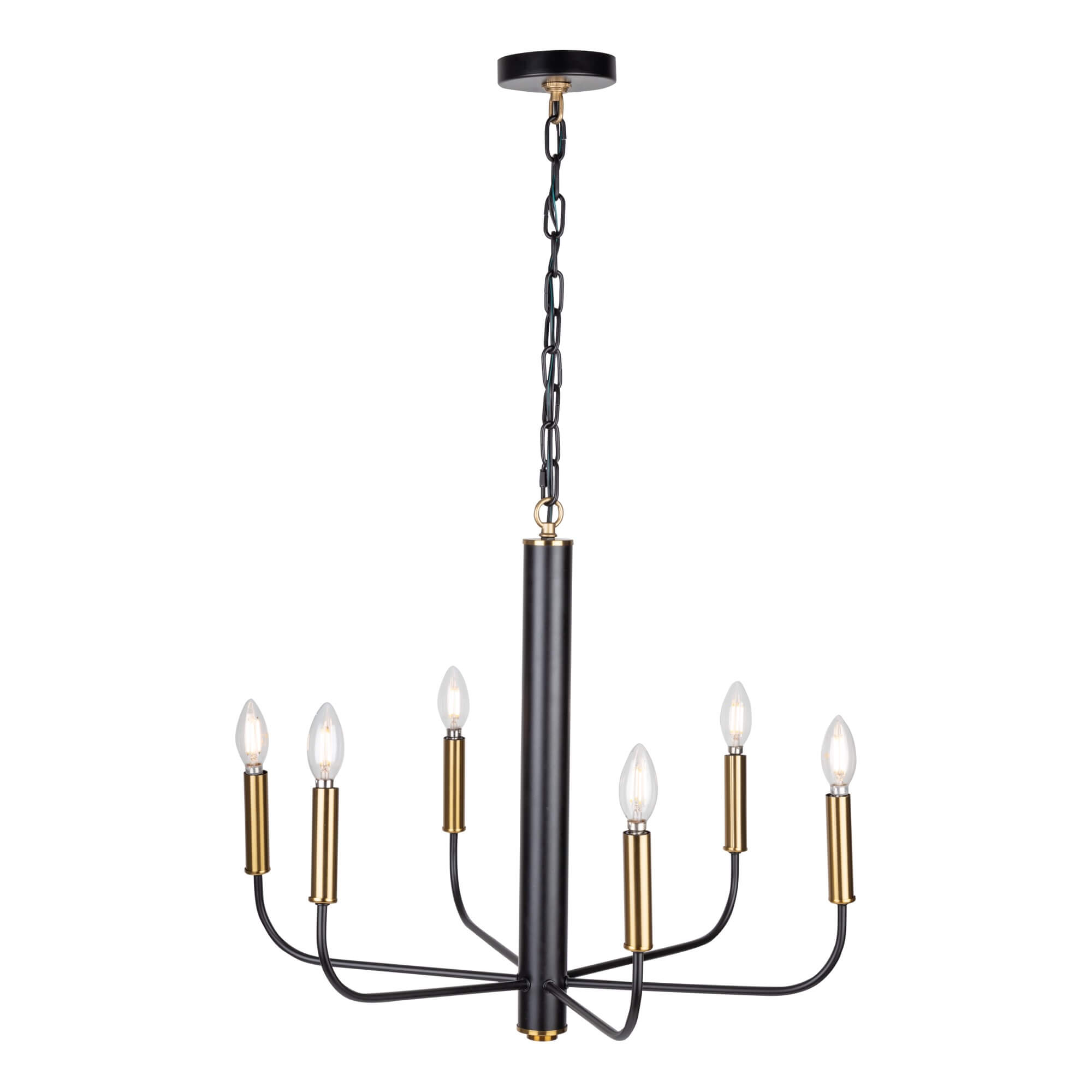 ARTCRAFT AVALON 6 LIGHT CHANDELIER AC10626VB trenton