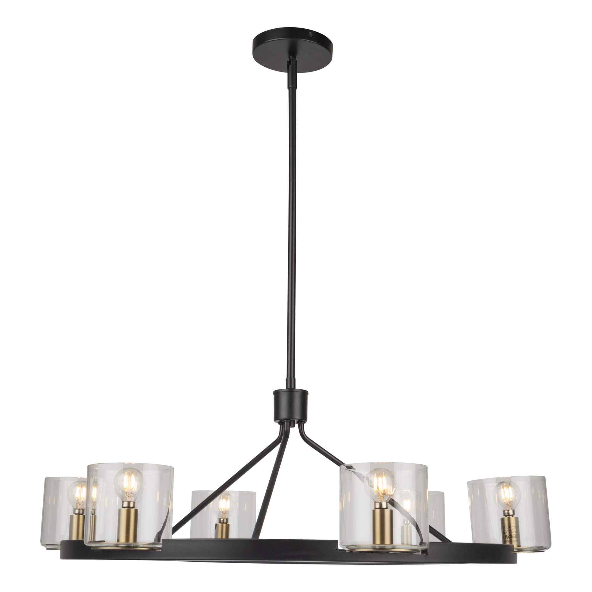 ARTCRAFT SALINAS COLLECTION 6 LIGHT CHANDELIER AC11826BB richmond hill