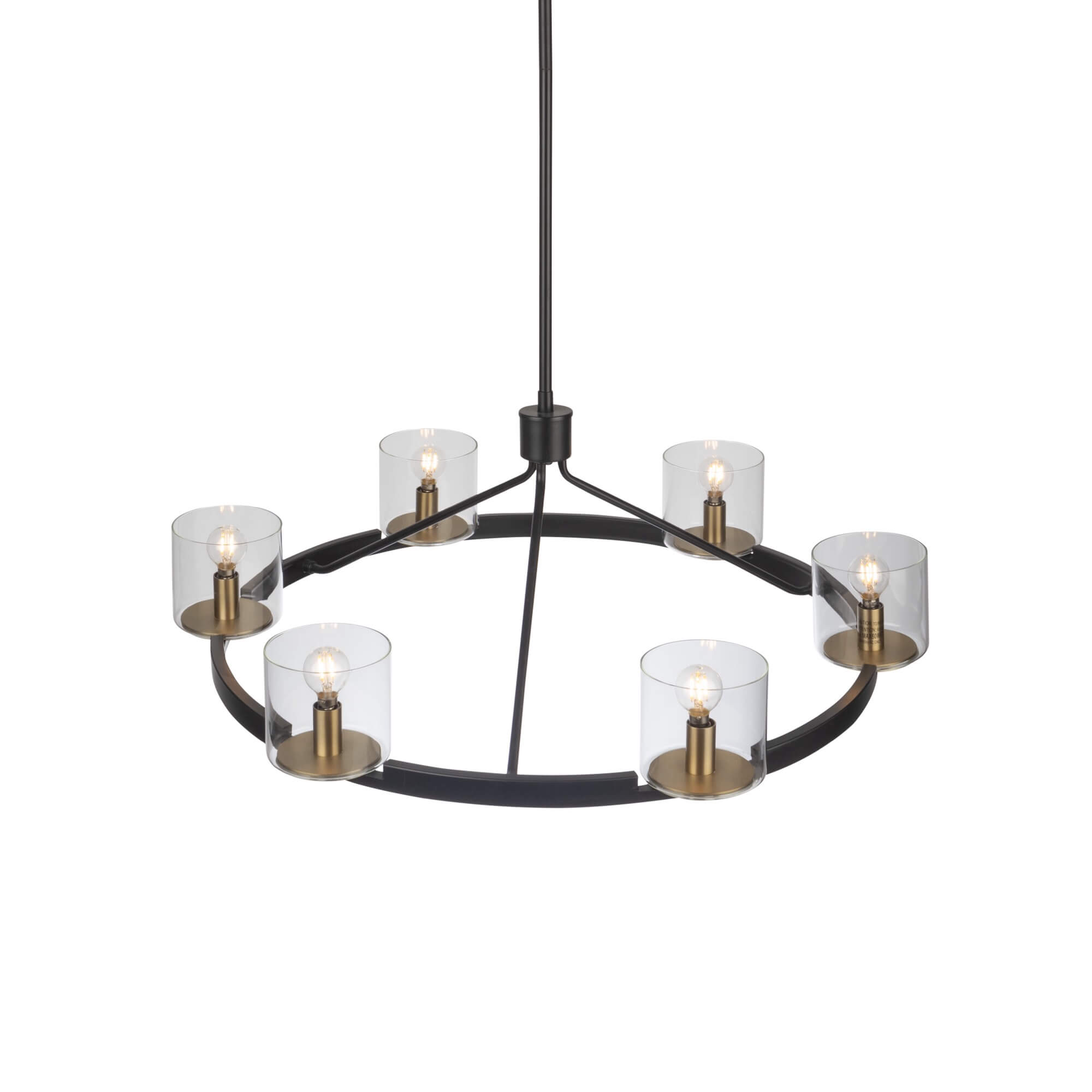 ARTCRAFT SALINAS COLLECTION 6 LIGHT CHANDELIER AC11826BB richmond hill