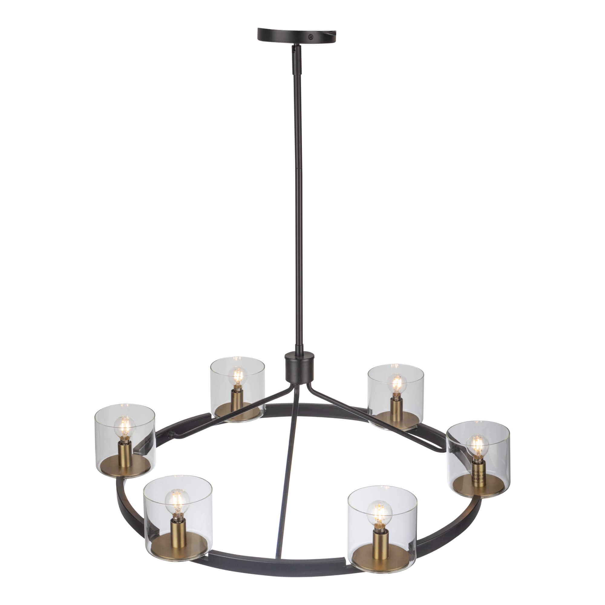 ARTCRAFT SALINAS COLLECTION 6 LIGHT CHANDELIER AC11826BB richmond hill